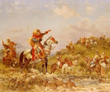 Árabe Painting - Georges Washington Guerreros árabes a caballo